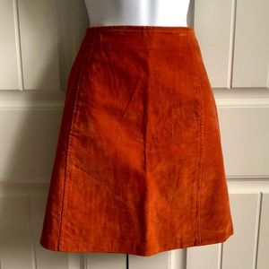 KATHY IRELAND Leather Mini Skirt 16 EUC